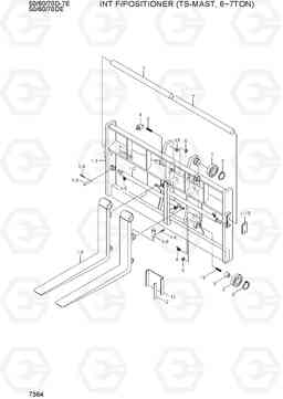 7364 INT F/POSITIONER (TS-MAST,6~7TON) 50/60/70D-7E ACE, Hyundai