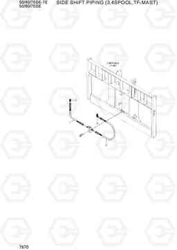 7670 SIDE SHIFT PIPING (3,4-SPOOL,TF-MAST) 50/60/70D-7E ACE, Hyundai
