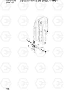 7680 SIDE SHIFT PIPING (4,5-SPOOL,TF-MAST) 50/60/70D-7E ACE, Hyundai