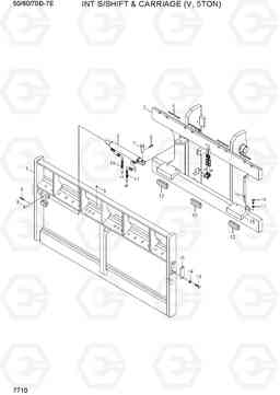 7710 INT S/SHIFT & CARRIAGE (V, 5TON) 50/60/70D-7E ACE, Hyundai