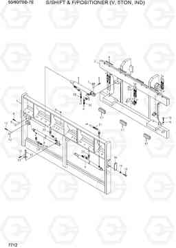 7712 S/SHIFT & F/POSITIONER (V, 5TON, IND) 50/60/70D-7E ACE, Hyundai