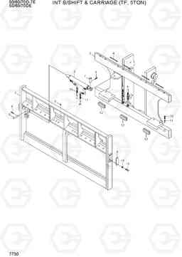 7730 INT S/SHIFT & CARRIAGE (TF, 5TON) 50/60/70D-7E ACE, Hyundai