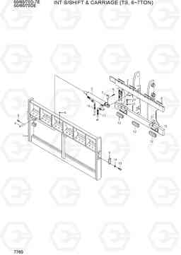 7760 INT S/SHIFT & CARRIAGE (TS, 6~7TON) 50/60/70D-7E ACE, Hyundai