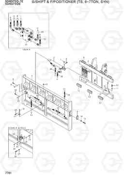 7761 S/SHIFT & F/POSITIONER (TS, 6~7TON, SYN) 50/60/70D-7E ACE, Hyundai