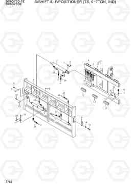 7762 S/SHIFT & F/POSITIONER (TS, 6~7TON, IND) 50/60/70D-7E ACE, Hyundai