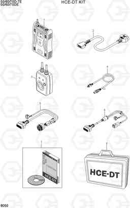 8050 HCE-DT KIT 50/60/70D-7E ACE, Hyundai