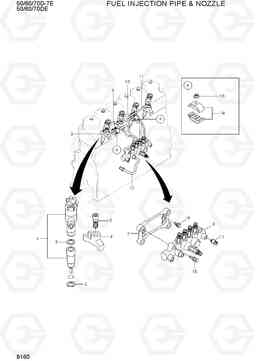 9160 FUEL INJECTION PIPE & NOZZLE 50/60/70D-7E ACE, Hyundai