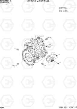 1011 ENGINE MOUNTING 50/60/70DF-7, Hyundai