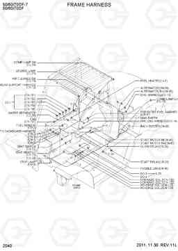 2040 FRAME HARNESS 50/60/70DF-7, Hyundai