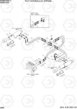 3060 TILT HYDRAULIC PIPING 50/60/70DF-7, Hyundai