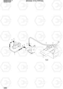 3080 BRAKE HYD PIPING 50/60/70DF-7, Hyundai