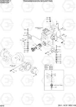 4010 TRANSMISSION MOUNTING 50/60/70DF-7, Hyundai