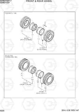 5020 FRONT & REAR WHEEL 50/60/70DF-7, Hyundai