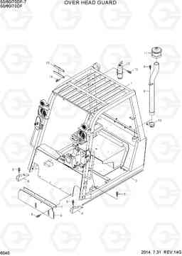 6040 OVERHEAD GUARD 50/60/70DF-7, Hyundai