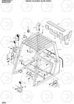 6060 HEAD GUARD SUB ASSY 50/60/70DF-7, Hyundai