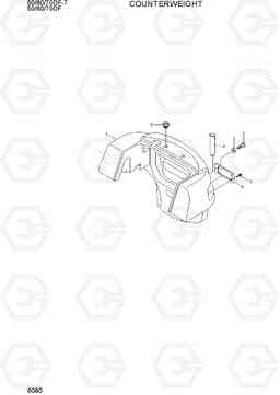 6080 COUNTERWEIGHT 50/60/70DF-7, Hyundai