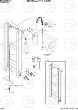 7020 INNER MAST(V-MAST) 50/60/70DF-7, Hyundai