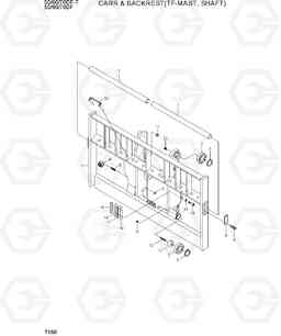 7160 CARR & BACKREST(TF-MAST,SHAFT) 50/60/70DF-7, Hyundai