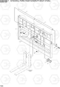 7161 INTEGRAL F/POSITIONER(TF-MAST,50DF) 50/60/70DF-7, Hyundai