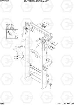 7310 OUTER MAST(TS-MAST) 50/60/70DF-7, Hyundai