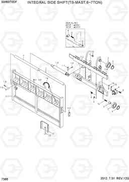 7366 INTEGRAL SIDE SHIFT(TS-MAST,6~7TON) 50/60/70DF-7, Hyundai