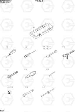 8020 TOOLS 50/60/70DF-7, Hyundai