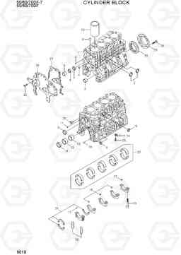 9010 CYLINDER BLOCK 50/60/70DF-7, Hyundai