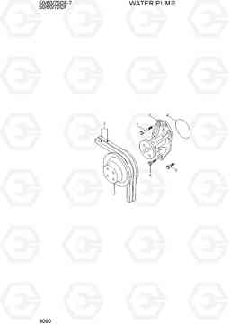 9090 WATER PUMP 50/60/70DF-7, Hyundai