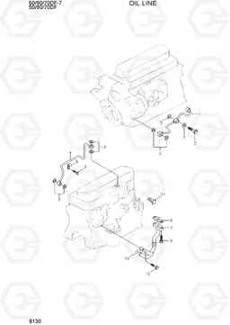 9130 OIL LINE 50/60/70DF-7, Hyundai