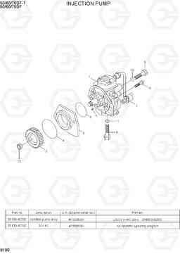 9190 INJECTION PUMP 50/60/70DF-7, Hyundai