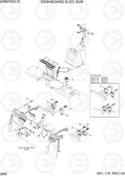 2035 DASHBOARD ELEC SUB 50/60/70DS-7E, Hyundai