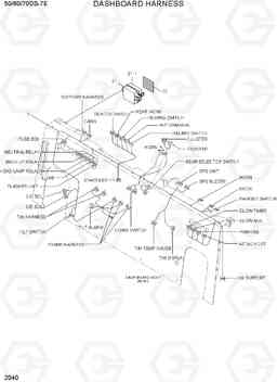 2040 DASHBOARD HARNESS 50/60/70DS-7E, Hyundai