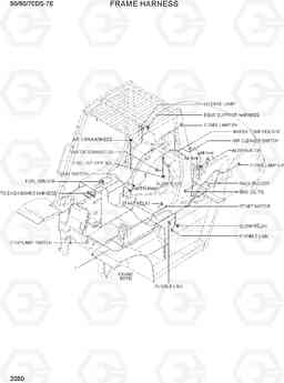 2050 FRAME HARNESS 50/60/70DS-7E, Hyundai