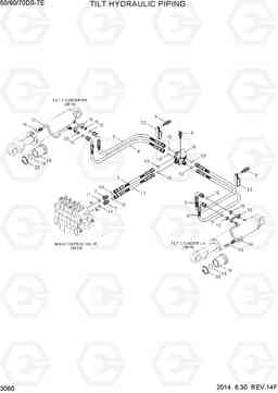 3060 TILT HYDRAULIC PIPING 50/60/70DS-7E, Hyundai
