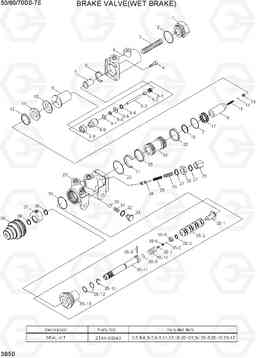 3B50 BRAKE VALVE(WET BRAKE) 50/60/70DS-7E, Hyundai