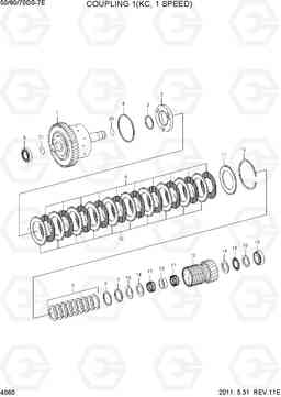 4060 COUPLING 1(KC, 1 SPEED) 50/60/70DS-7E, Hyundai