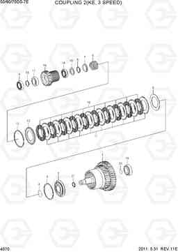 4070 COUPLING 2(KE, 3 SPEED) 50/60/70DS-7E, Hyundai