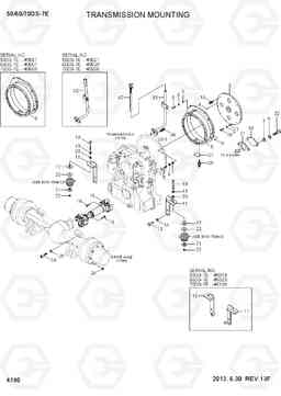 4180 TRANSMISSION MOUNTING 50/60/70DS-7E, Hyundai