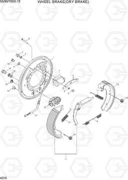 4210 WHEEL BRAKE(DRY BRAKE) 50/60/70DS-7E, Hyundai