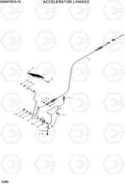 5060 ACCELERATOR LINKAGE 50/60/70DS-7E, Hyundai