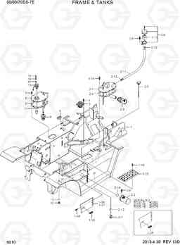 6010 FRAME & TANKS 50/60/70DS-7E, Hyundai