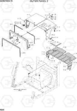 6030 OUTER PANEL 2 50/60/70DS-7E, Hyundai