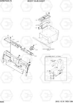 6035 BODY SUB ASSY 50/60/70DS-7E, Hyundai