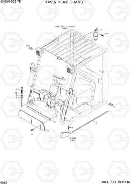 6040 OVER HEAD GUARD 50/60/70DS-7E, Hyundai