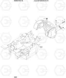 6080 COUNTERWEIGHT 50/60/70DS-7E, Hyundai