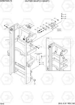 7010 OUTER MAST(V-MAST) 50/60/70DS-7E, Hyundai