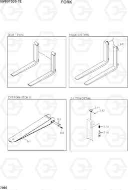 7060 FORK 50/60/70DS-7E, Hyundai