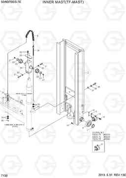 7130 INNER MAST(TF-MAST) 50/60/70DS-7E, Hyundai