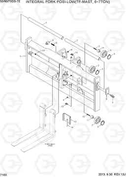 7163 INTEGRAL F/POSITIONER-LOW(TF,60/70DS-7E) 50/60/70DS-7E, Hyundai