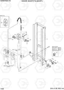 7330 INNER MAST(TS-MAST) 50/60/70DS-7E, Hyundai